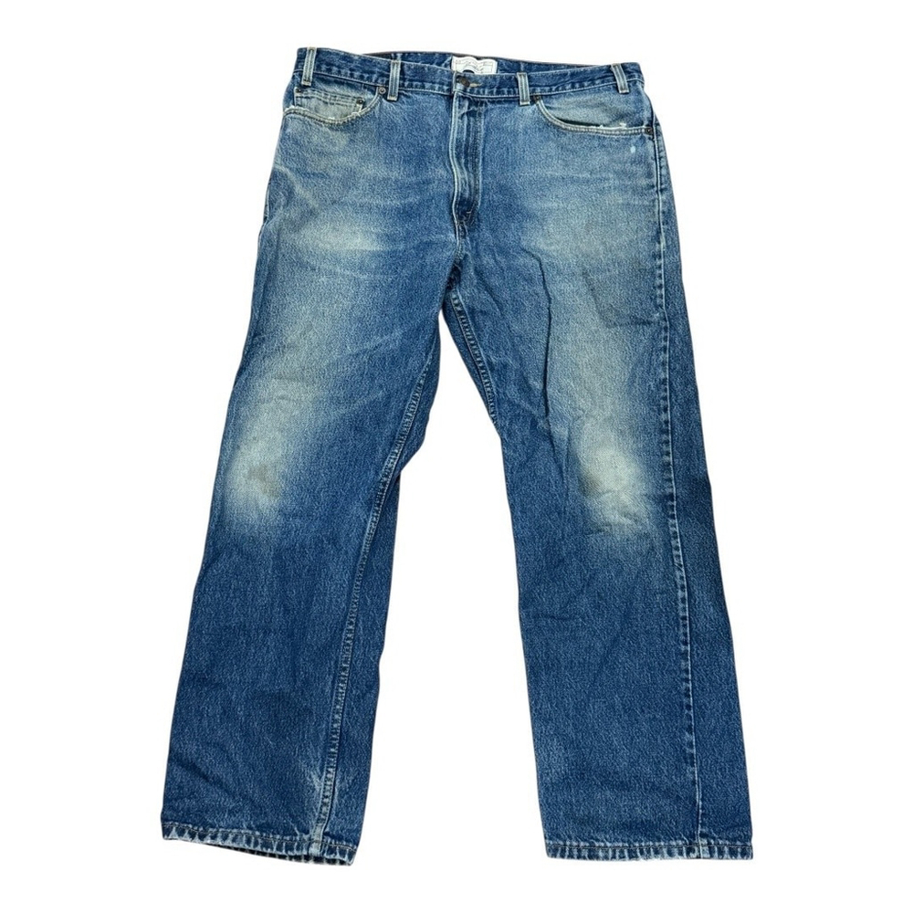 Levi Strauss Signature Jeans Mens 40x30 Blue Denim Straight Leg Made Canada